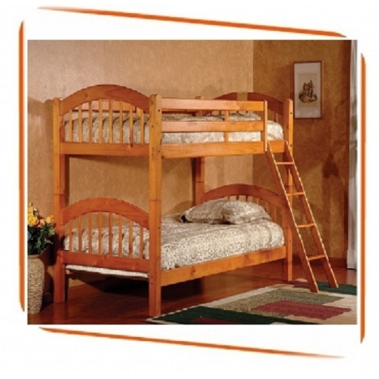 GIƯỜNG 2 TẦNG BELLA ESPRIT MÀU GỖ